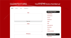 Desktop Screenshot of cleantext.org